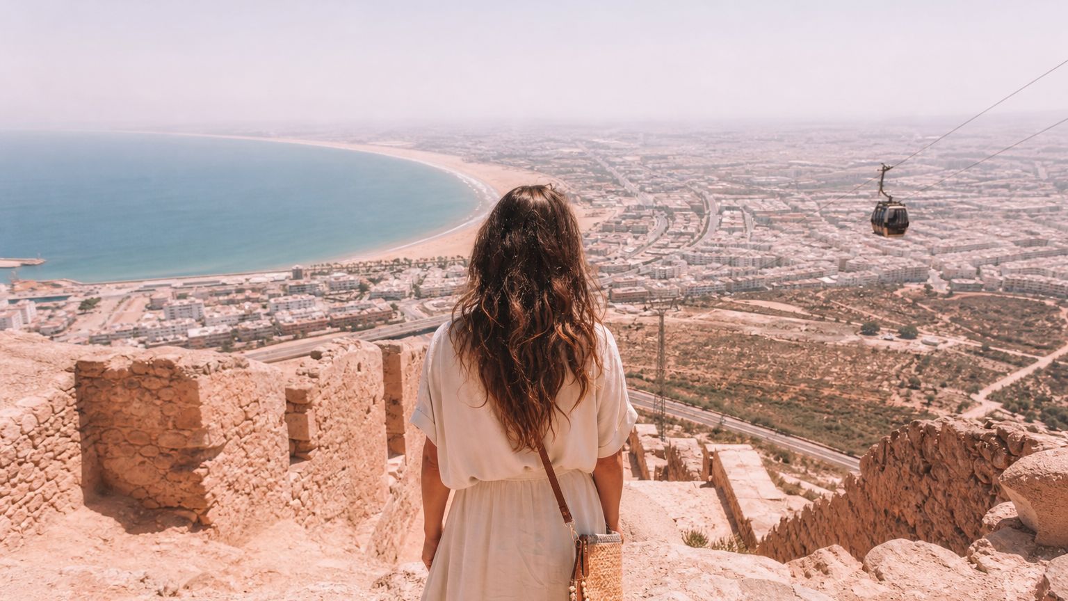 Kasbah d'Agadir Oufella et la baie